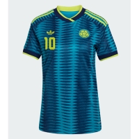 Camiseta Colombia James Rodriguez #10 Segunda Equipación Replica Mundial 2026 para mujer mangas cortas